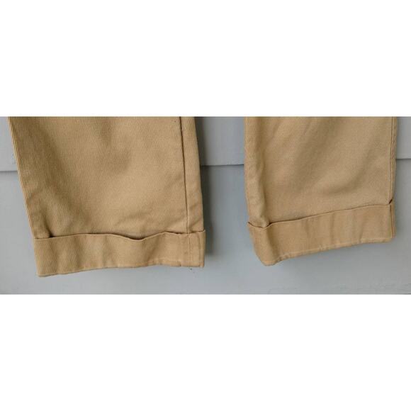 Marc Jacobs Wide Leg Cuffed Corduroy Tan Pants Size 10 - Cotton, flap pockets. - Picture 9 of 9